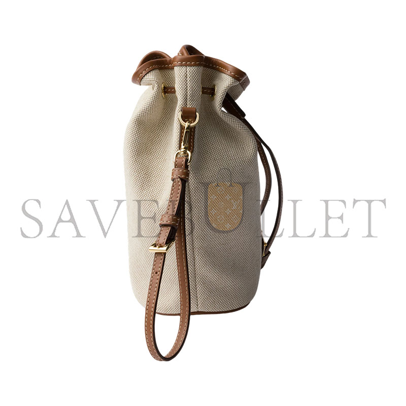 Pra*a CANVAS AND LEATHER COSMETIC BAGS 1NS069 (20*13.5*9cm)